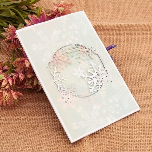 7.8x7.8x2pcs Snowflake DIY Halloween Embossing Mould Card Paper Die Stencils Punch Christmas Metal Cuts Dies Cutting