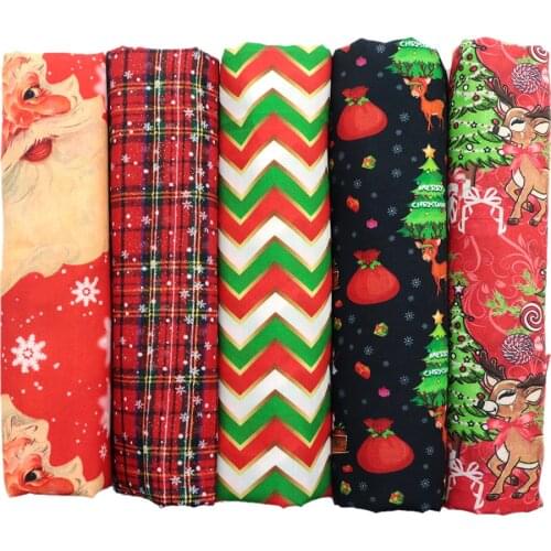 David accessories 50*145cm Christmas Polyester & Cotton Fabric Tissue Kids Bedding Home textile for Sewing Cloth,c12398