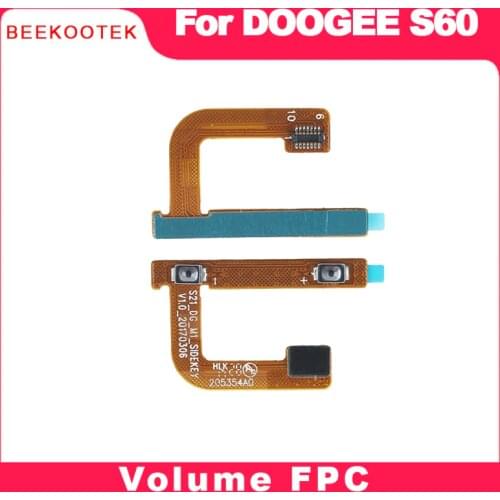 BEEKOOTEK For DOOGEE S60 Short Side Button Flex Cable 100% Original Power + Volume button Flex Cable repair parts for DOOGEE S60