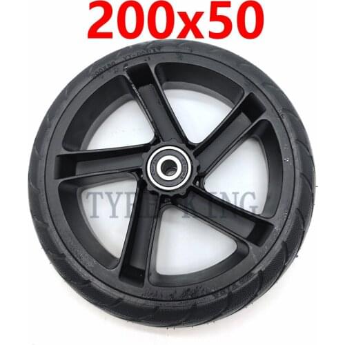 200x50 Solid Explosion-Proof Tire Wheel for Xiaomi Ninebot Segway ES1 ES2 ES4 Electric Scooter 8x2 Tubeless Tyre Wheel Parts