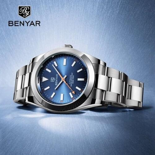 BENYAR Automatic Watch Men 2020 Mens Mechanical Watches Top Brand Luxury Stainless Steel Waterproof Sport Man Clock reloj hombre