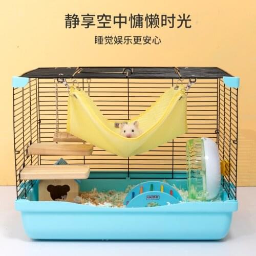 Hamster Djungarian Hamster Totoro Golden Flower Devil Squirrel Guinea Pig Hammock Cage Hanging Bed Pet Supplies
