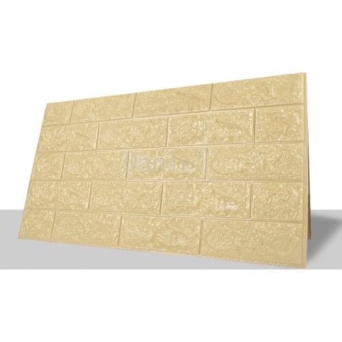 Brick Foam Panel 3d Wall Sticker Self-adhesive Diy Embossed Stone Wallpaper Home Decoration Living Room Decoration