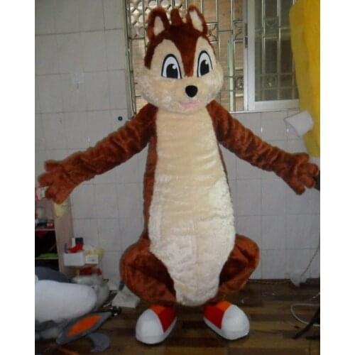 Brown Squirrel Mascot Costume Suits Cosplay Party Game Dress Apparel Cartoon Character Birthday Clothes Carnival Easter Adults