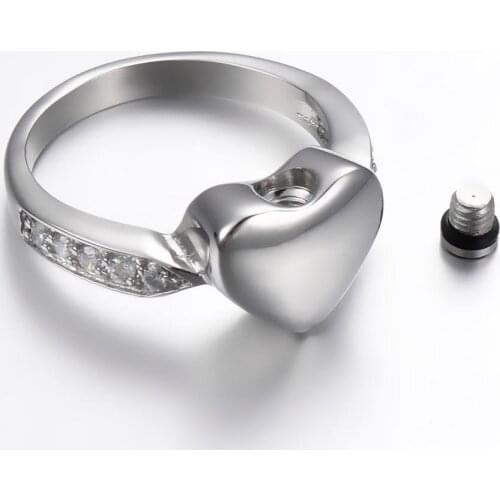 Memorial Stainless Steel Cremation Ring Size 7-9 Ash Urn Ring Anniversary Jewelry Keepsake Customized Name