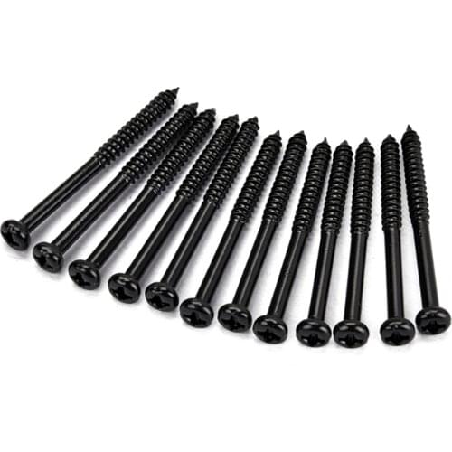 12x Bass Pickup Mounting Screws for PB JB P90 Pickups Musical Instrument Parts Dropshipping