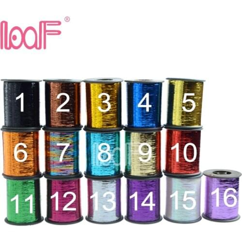 LOOF 100rolls 2000m(78740 inch)/roll,colored Tinsel apply hair attachment,cheapest hair braid extensions