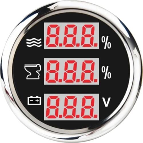 Multifunction Voltmeter/water level/Sewage Water Level Gauge 52mm/2