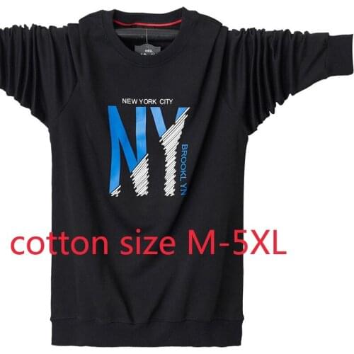 New Arrival Fashion Men Health Cloth Pure Cotton Warm Large O-neck Casual Print Knitted Hoodies Plus Size M L XL 2XL 3XL 4XL 5XL