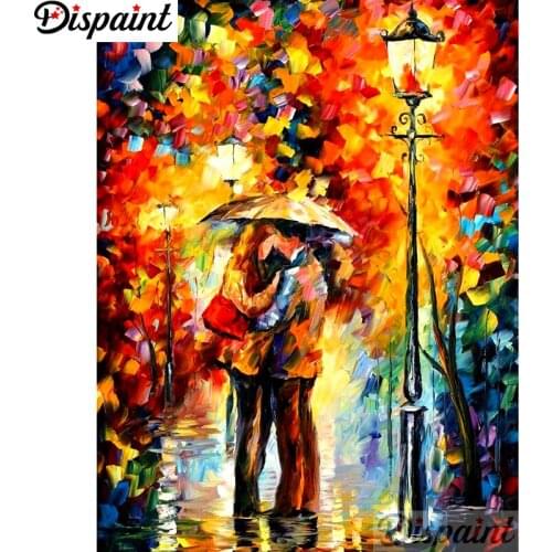 Dispaint Full Square/Round Drill 5D DIY Diamond Painting "Oil painting couple" Embroidery Cross Stitch 5D Home Decor A11203