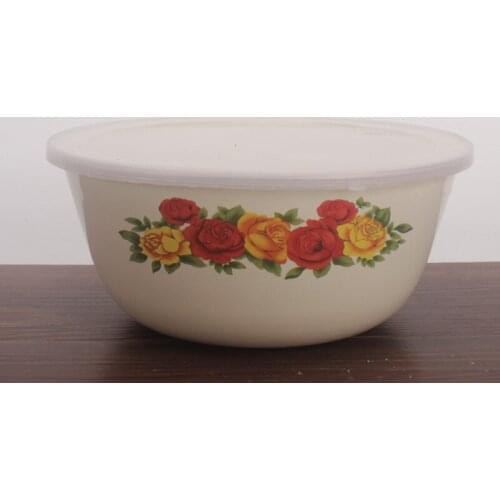 Nostalgic enamel bowl, retro enamel bowl, Chinese enamel soup pot. Diameter 16cm 20cm. 10 pieces / 1 package