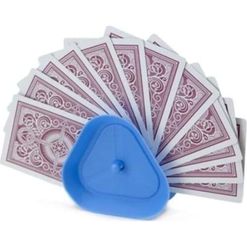 2021 New 4pcs/set Triangle Shaped Hands-Free Playing Card Holder Board Game Poker Seat