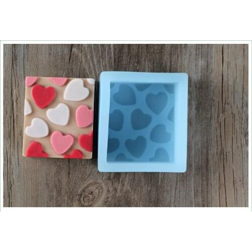 New Product!!1pcs Many Small Love (R0230) Silicone Handmade Soap Mold Crafts DIY Mould