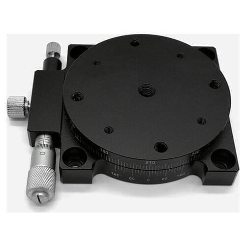 R Axis 60*60 Precision Displacement Platform RS60-L Manual Fine Adjustment Rotary Table