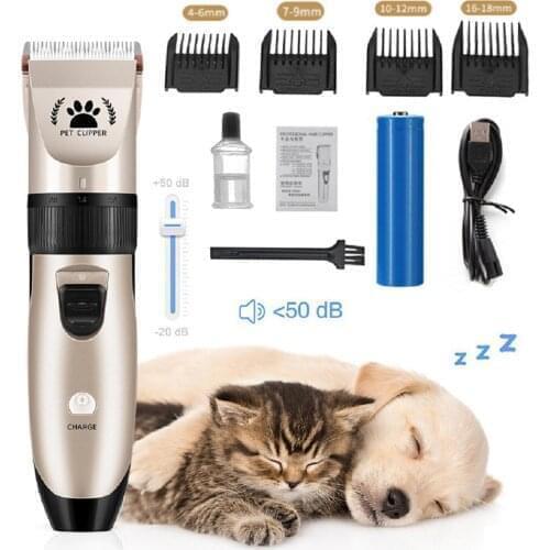 Professional Pet Dog Hair Trimmer Animal Grooming Clippers Cat Cutter Machine Shaver Electric Scissor Clipper