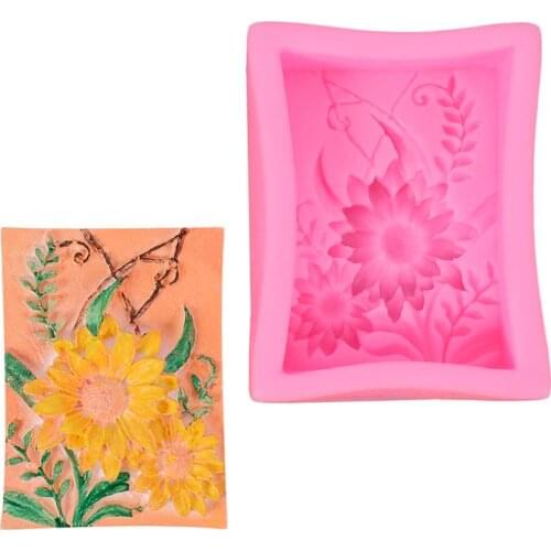 Sunflower 3D Silicone Mold Soap Mould Cake Decorating Tools DIY Baking Fondant Chocolate Sugarcraft Candy