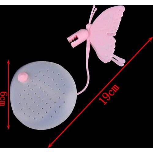 1PCS Strainers Filter Tea Infuser Silica Cute Teabags Silicone Butterfly Tea Bags for Tea & Coffee Drinkware