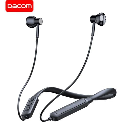 DACOM G03H Neckband Sports Bluetooth Headphone 5.0 Sweatproof Wireless Earphone 10H Playback Headset for iPhone Samsung Xiaomi