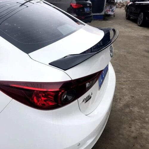 For Mazda 3 M3 Axela Spoiler 2014 2015 2016 2017 2018 2019 High Quality ABS Material Car Rear Trunk Wing Accessories Body Kit