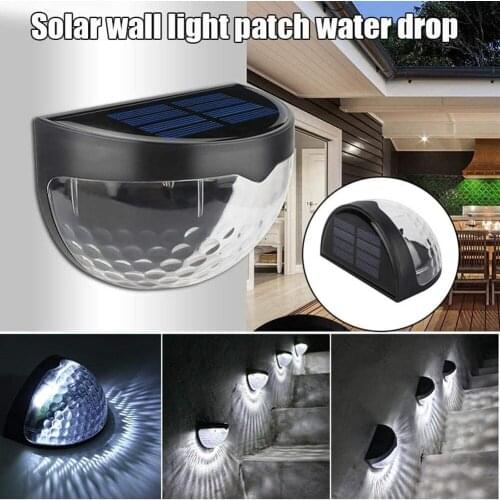 Solar Fence Lights LED Garden Lights Waterproof Solar Lights Wireless Sensor Outdoor Lights for Garden Fence Patio Decorative