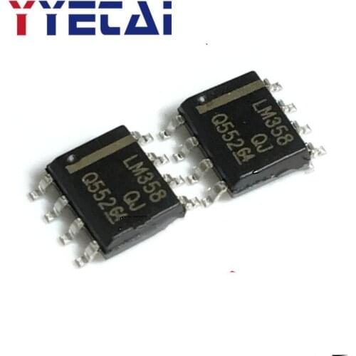 TAI 20PCS New LM358 LM358DR SOP8 Patch 8 Pin Operational Amplifier Chip