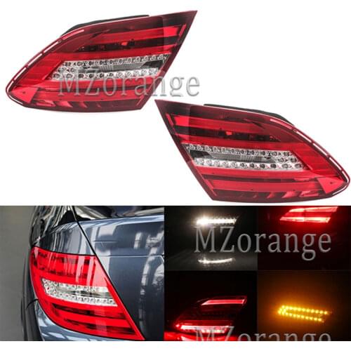 MZORANGE Rear Tail Light For Mercedes-Benz W204 2011 2012 2013 For C200 Car Brake Signal Warnning DRL+Reverse+Brake Lamp