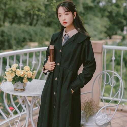 Gentle Temperament Wild Trench Coat Women Spring Autumn Fashion Single-breasted Pocket Casual Windbreaker Overcoat Female E328