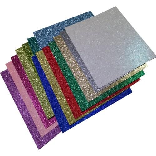 200 pieces 12*12" colorful glitter paper 300gsm glitter cardstock paper for child diy craft,gift wraping