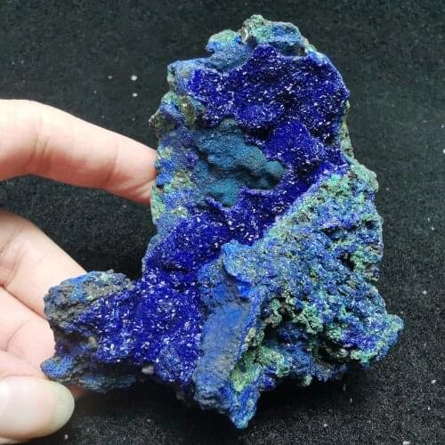 223gMalachite blue copper crystal mineral stone decoration crystal healing energy geology teaching collection jewelry