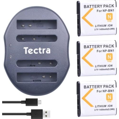 3pc 1400mAh np bn1 battery NP-BN1 Battery+USB Dual Charger for Sony DSC-W390 DSC-W380 DSC-W370 DSC-W350