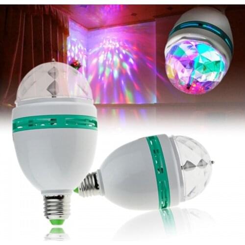 6W RGB DJ Stage Lighting Bulb Disco Crystal Ball Lights E27 AC85-265V Base Lamp RGB LED lamp christmas lights High quality