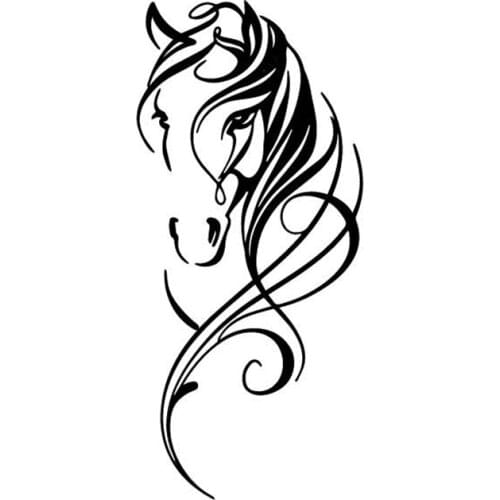 Car Stickers Decor Motorcycle Decals Horse Fashion Creative Vinyl Decorative Accessories Waterproof PVC,16cmx7.3cm