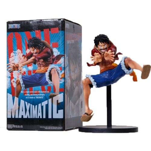 17Cm Bandai One Piece Monkey D. Luffy Garage Kit Pvc Assembly Model Western Animiation Action Figure Kids Toys