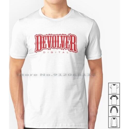 Devolver Digital T Shirt 100% Cotton Devolver Digital Logo Desing Serious Sam Devolver Digital Serious Sam Bomb Logo Classic