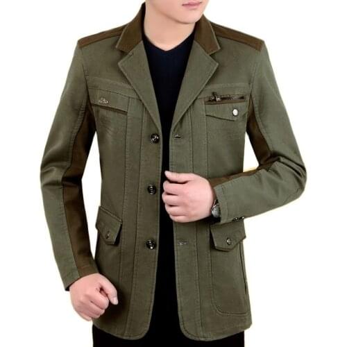 Spring Autumn Fashion Jacket Men Coat Thin Business Leisure Bomber Jacket Windbreaker Male Clothing Plus Size