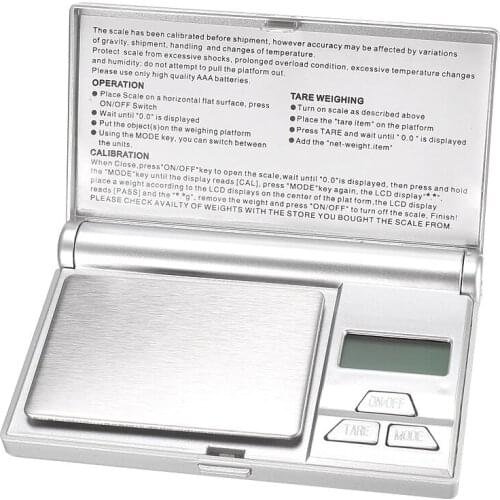 Uxcell Electronic Digital Pocket Scale 200g/0.01g Mini Precision Weighing LCD Backlit for Measuring a range of Objects