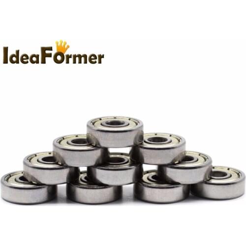 10pcs / LOT 624 624Z 624ZZ ball bearing 4*13*5 mm 4x13x5 mm chrome steel bearing Free shipping good quality