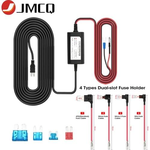 Hardwire Kit Mini USB Hard Wire Kit Fuse Dash Cam 12V for Dash Cam Camcorder Power Adapter Cord Cable Chargeur 4 types Dual-slot