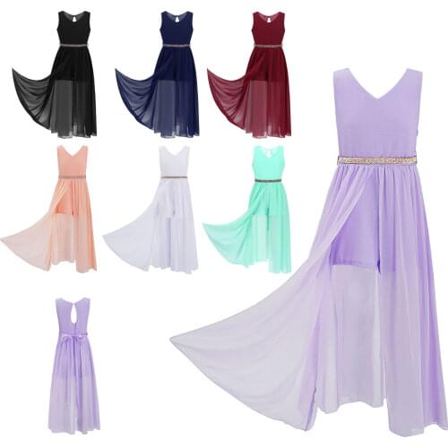 Girls Sleeveless Short Jumpsuit Romper Maxi Dress for Pageant Wedding Birthday Party First Communion Dress Kids Summer Dress