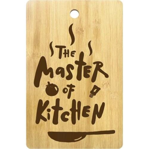 The Master Of Kitchen Custom Engraved Cutting Board Personalized Kitchen Supplies Chopping Board Gift for Gastronome Cooks Chefs