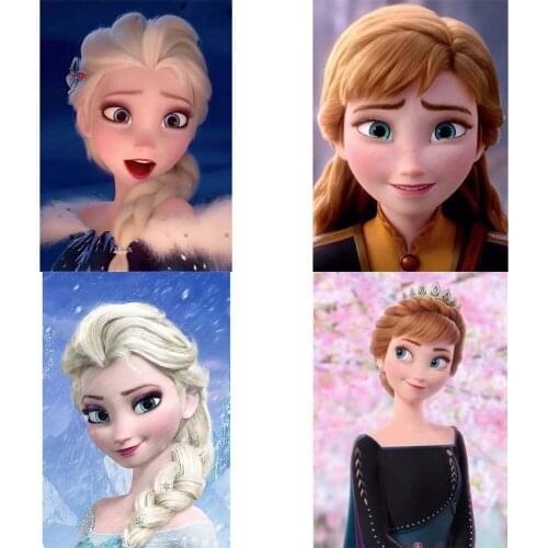 Cartoon Diamond Painting Disney Princess Series Diamond Frozen Elsa Diamond Painting Square/Round Decoration