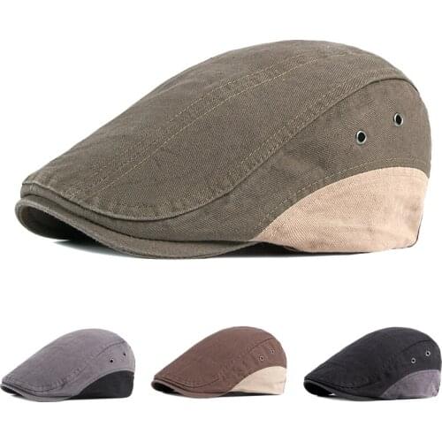 Cotton Mens Camouflage Beret Mens Baseball Cap Breathable Wild Embroidery High-quality Sunscreen Hat
