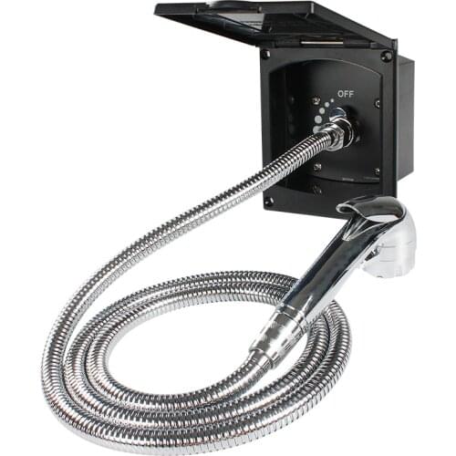 New Style Exterior Shower Box Kit For Caravan RV Boat Motorhome RV Retrofit parts with external outlet