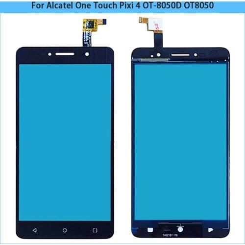 10PCS New 8050D TouchScreen For Alcatel One Touch Pixi 4 OT-8050D OT8050 8050 Touch Screen Panel Digitizer Sensor Front Glass