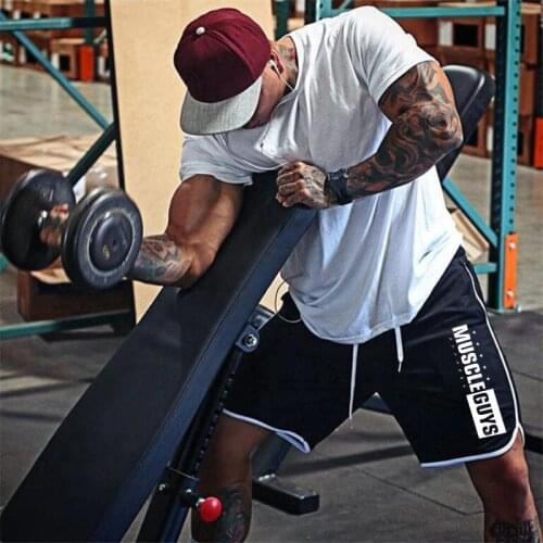 Fitness running shorts men quick dry gym jogging shorts for men short brand Bodybuilding sports running men short pants