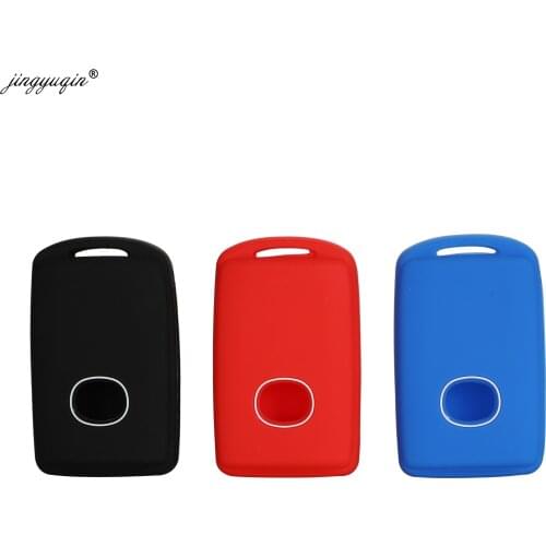 Jingyuqin 30pcs Silicone Car Remote Key Case Cover for For Mazda 3 Alexa CX4 CX5 CX8 2019 2020 3Button Smart Remote Car Key