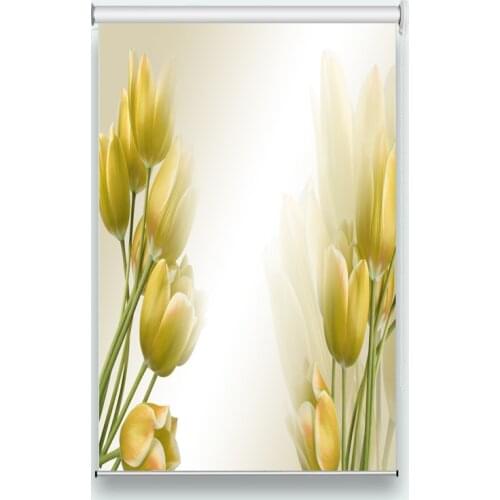 High quality window Flower 3D Roller Blinds Living Room Bedroom Hotel meeting room Roller Blinds On The Window