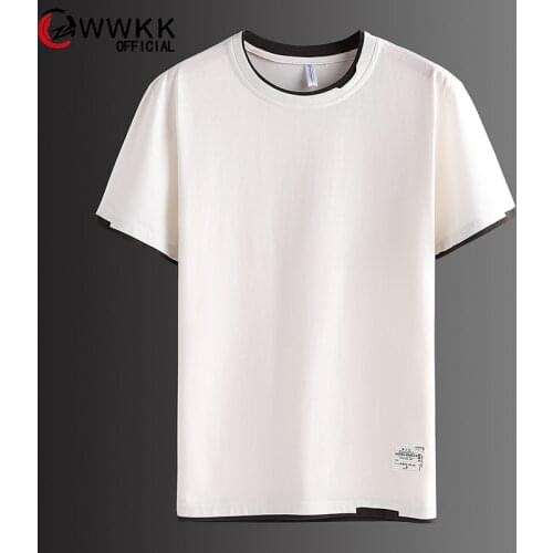 Мужские однотонные футболки WWKK China At AliExpress