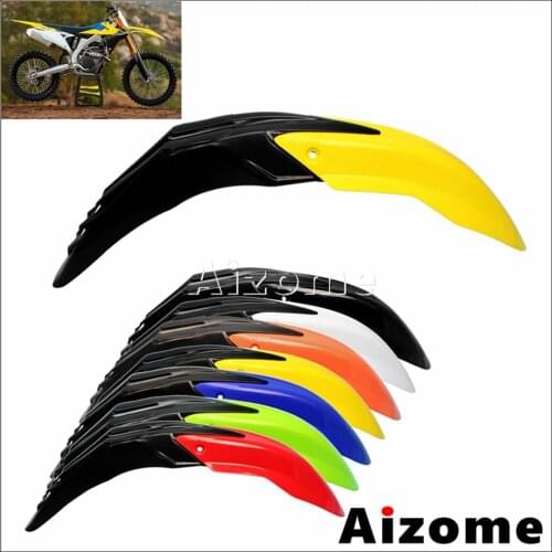1pc Universal Dual Sport Enduro Dirt Bike Motorcycle Front Fender Mudguard For Suzuki RMZ RM DRZ 125 250 450 Motocross Mud Guard