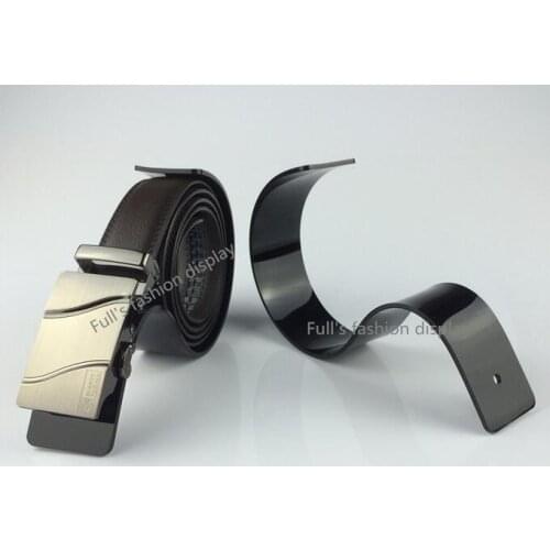 Hot sale 10pcs Black Clear Acrylic Belt Display Stand Waistband Stand Belt Display Rack Belt Holder belt holder rack